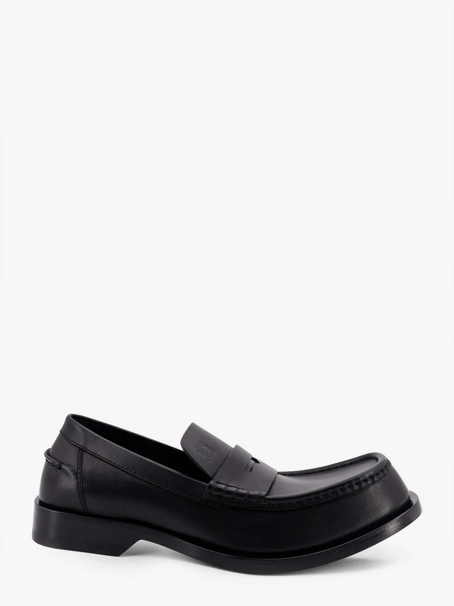 Loewe Men's Bobine Leather Loafers Black