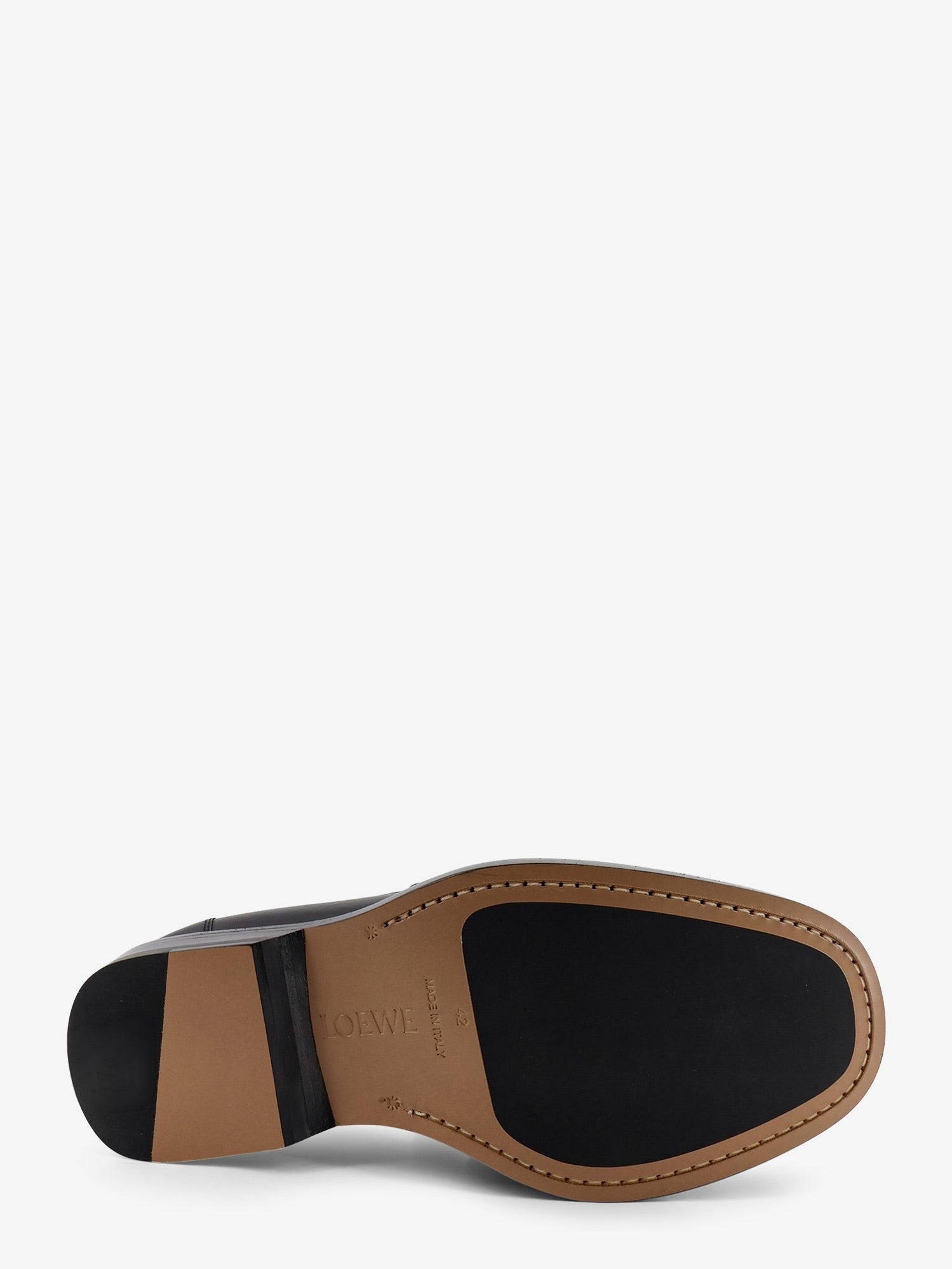 Loewe Men's Bobine Leather Loafers Black
