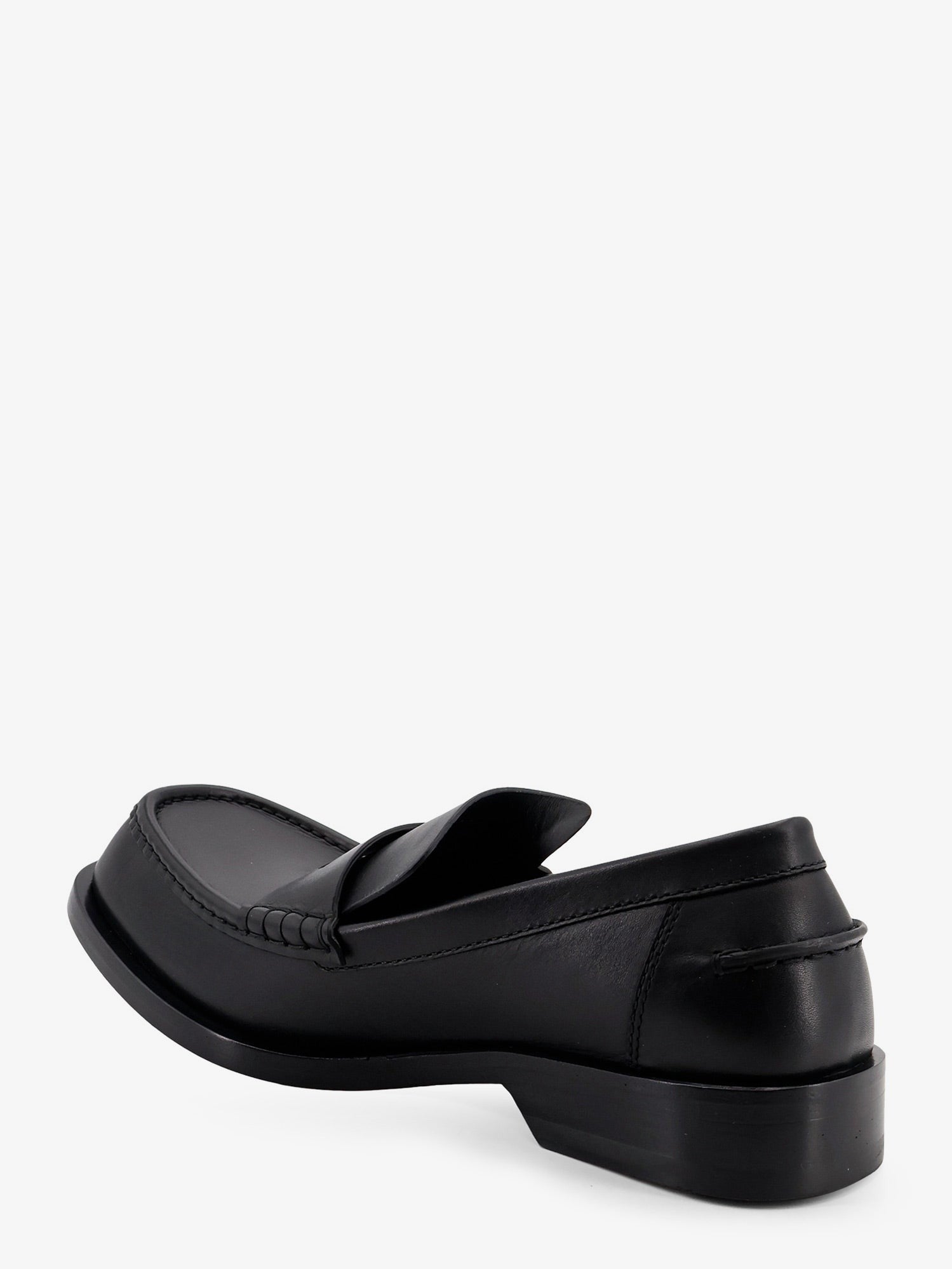 Loewe Men's Bobine Leather Loafers Black
