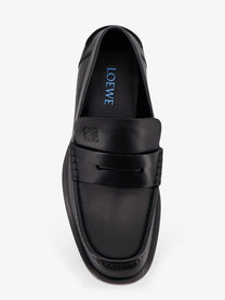Loewe Men's Bobine Leather Loafers Black