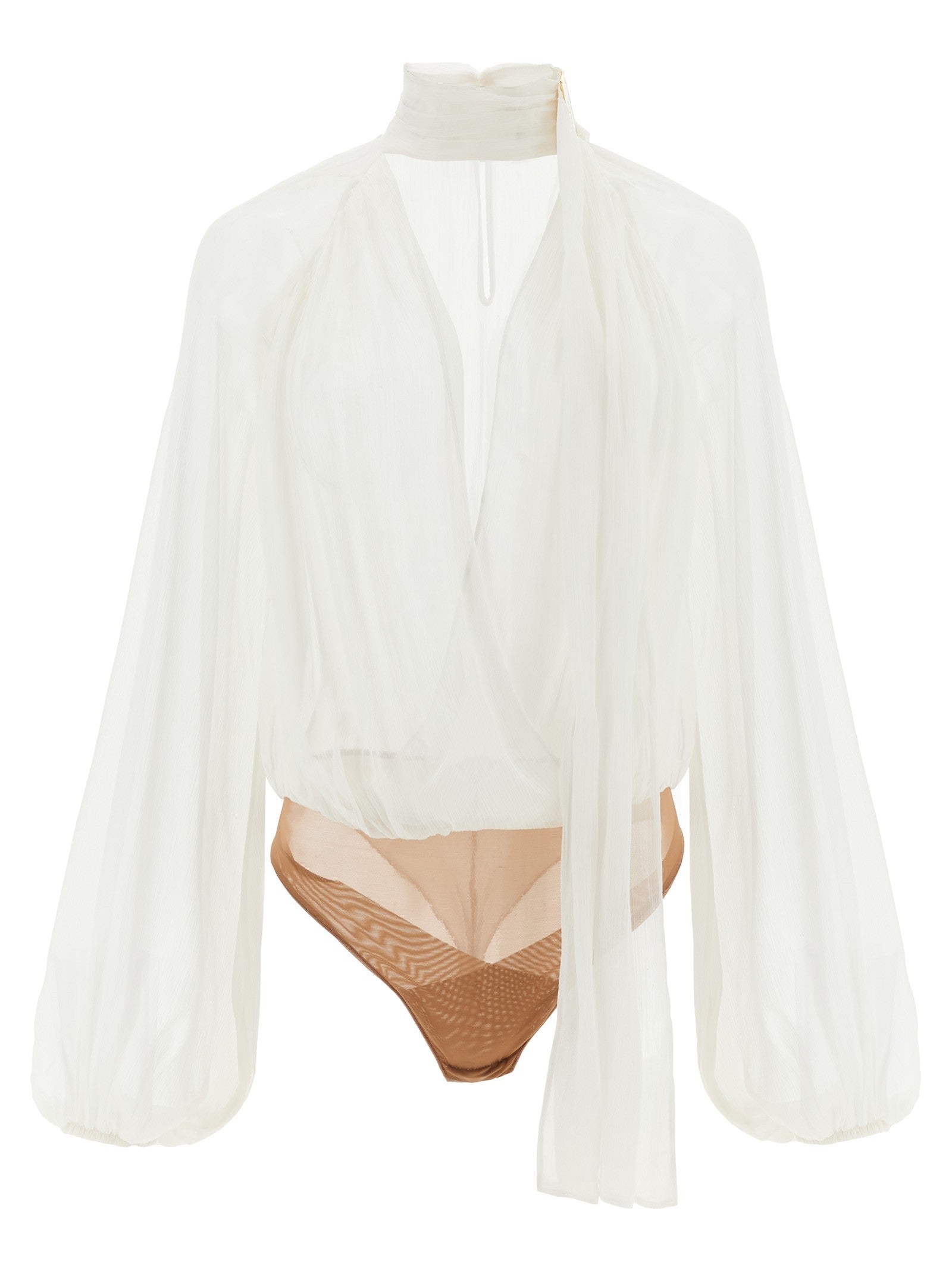 Elisabetta Franchi Body Crêponne White