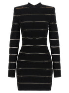 Balmain Bodycon Dress Black