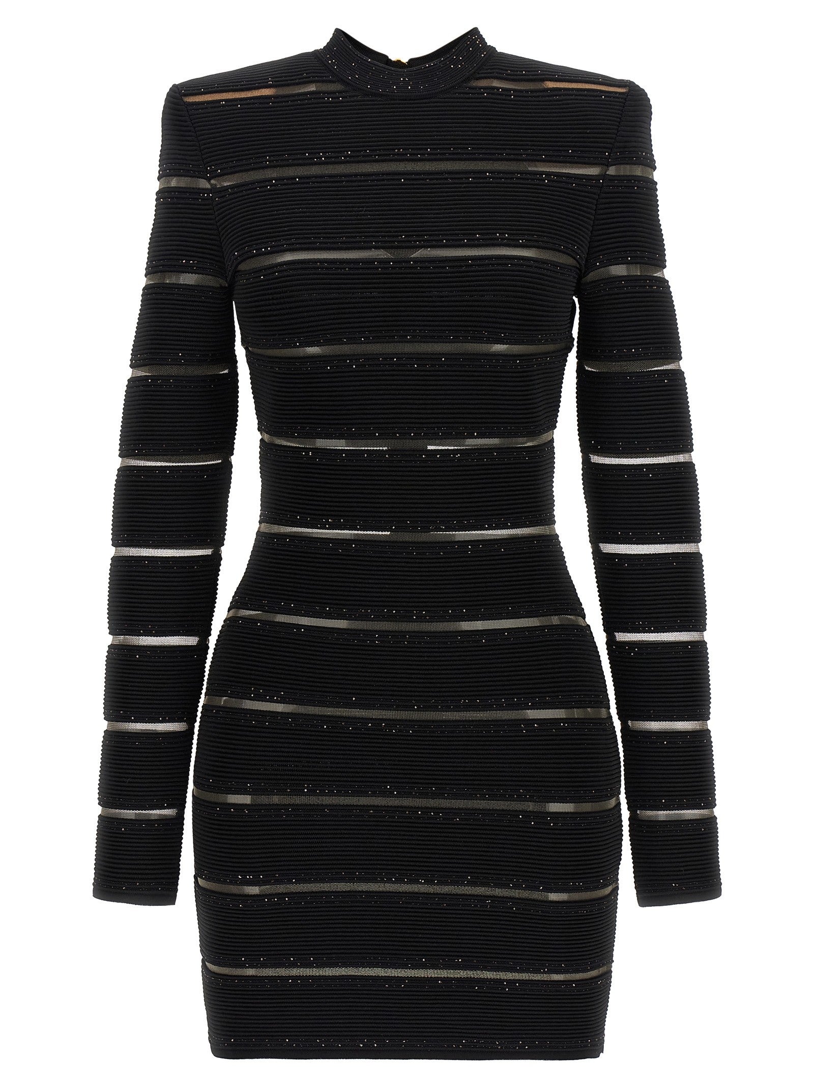 Balmain Bodycon Dress Black