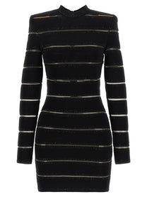 Balmain Bodycon Dress Black