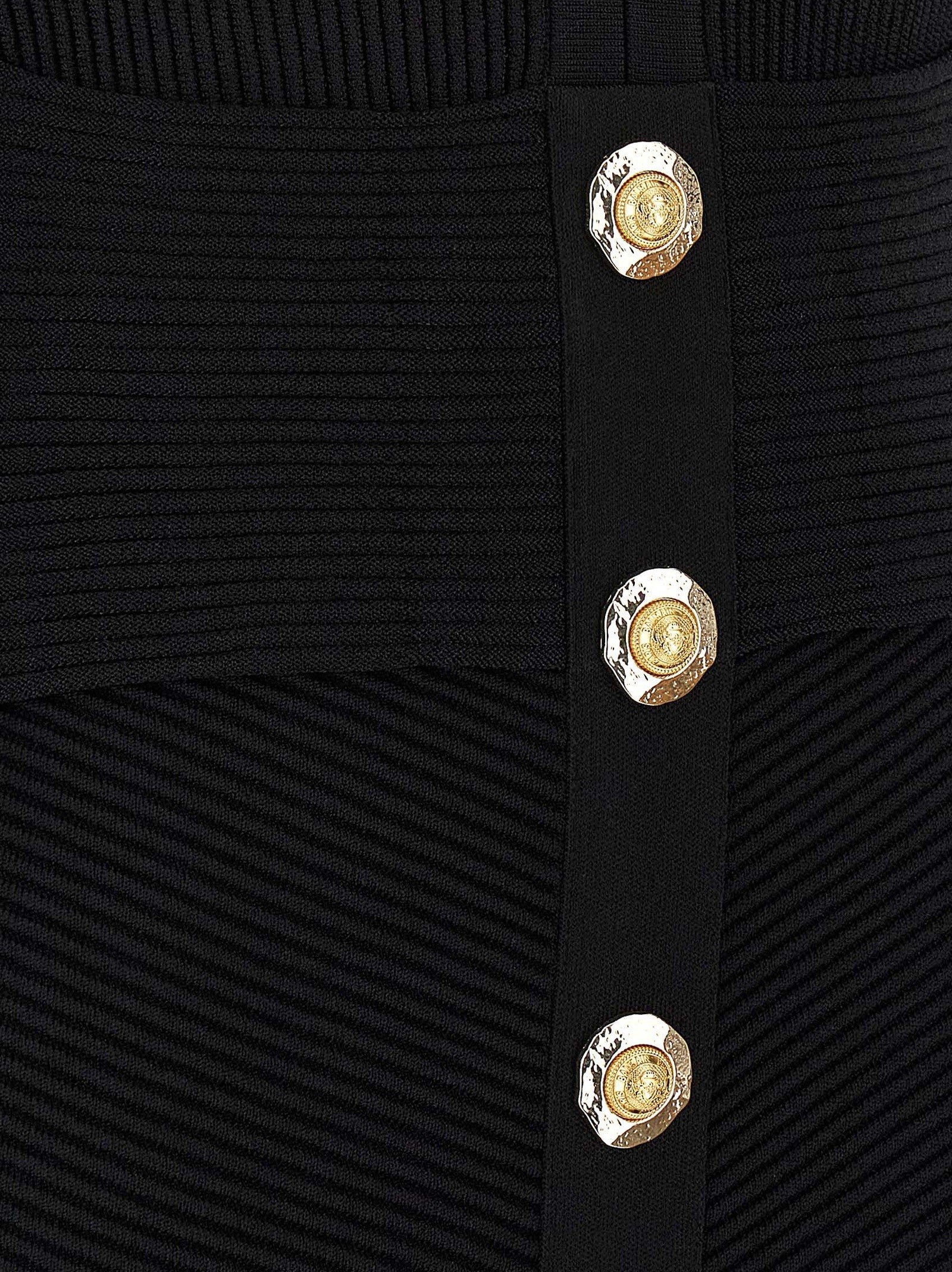 Balmain Bodycon Dress Black