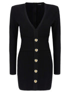 Balmain Bodycon Dress Black