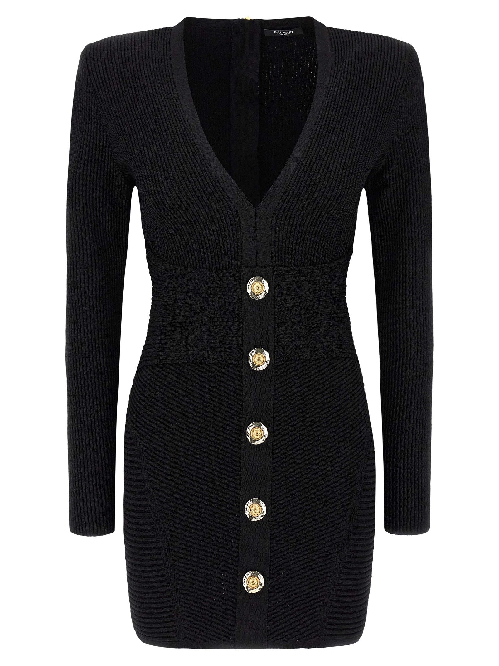 Balmain Bodycon Dress Black
