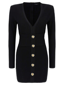 Balmain Bodycon Dress Black