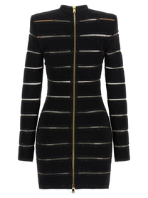 Balmain Bodycon Dress Black