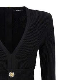 Balmain Bodycon Dress Black