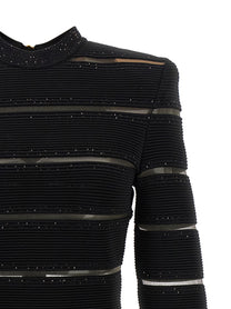 Balmain Bodycon Dress Black