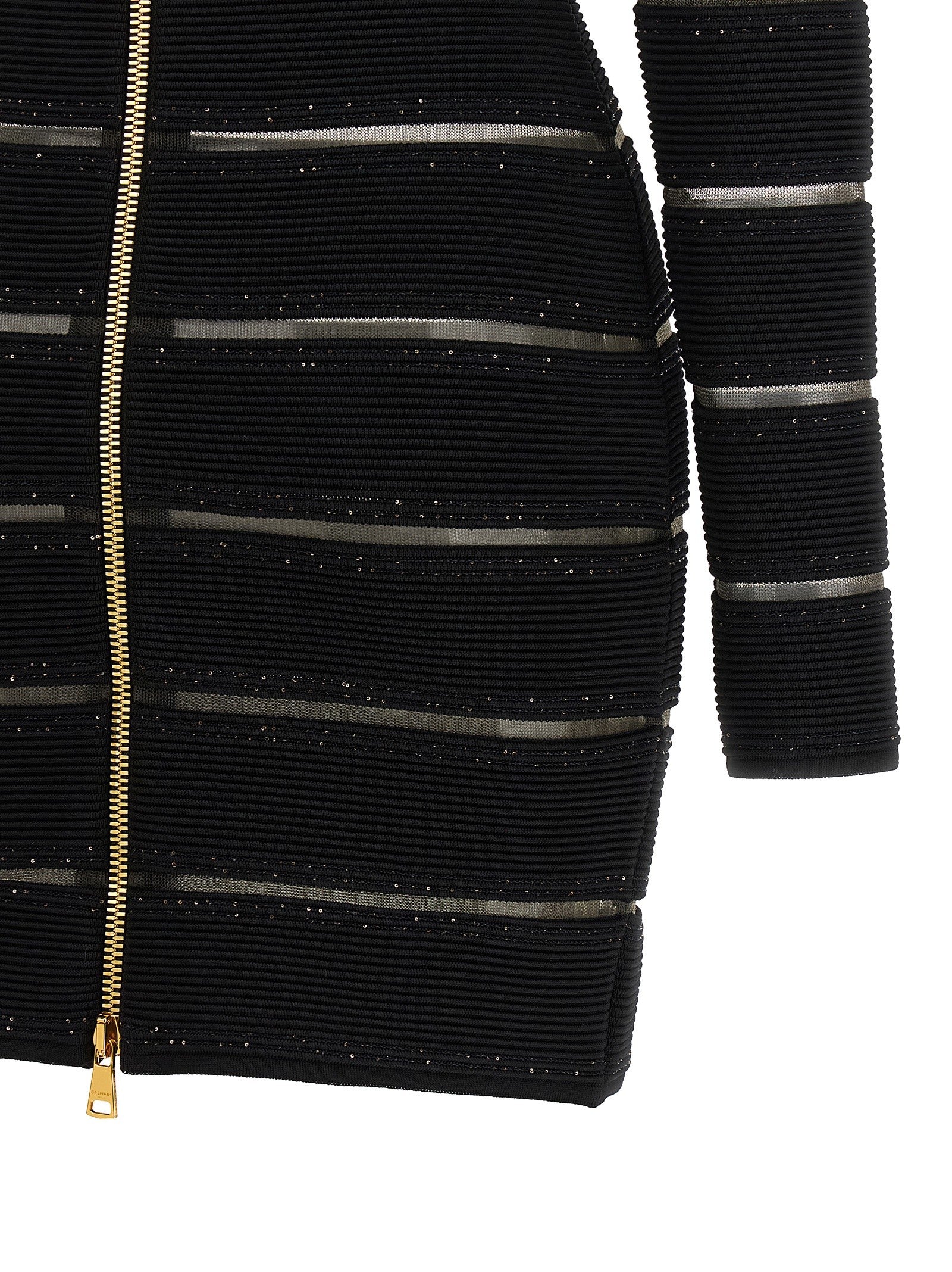 Balmain Bodycon Dress Black