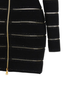 Balmain Bodycon Dress Black