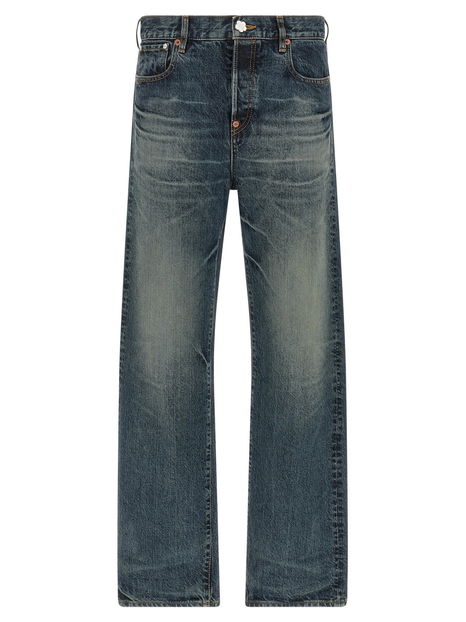 Kenzo Boke Flower Button Jeans Blue