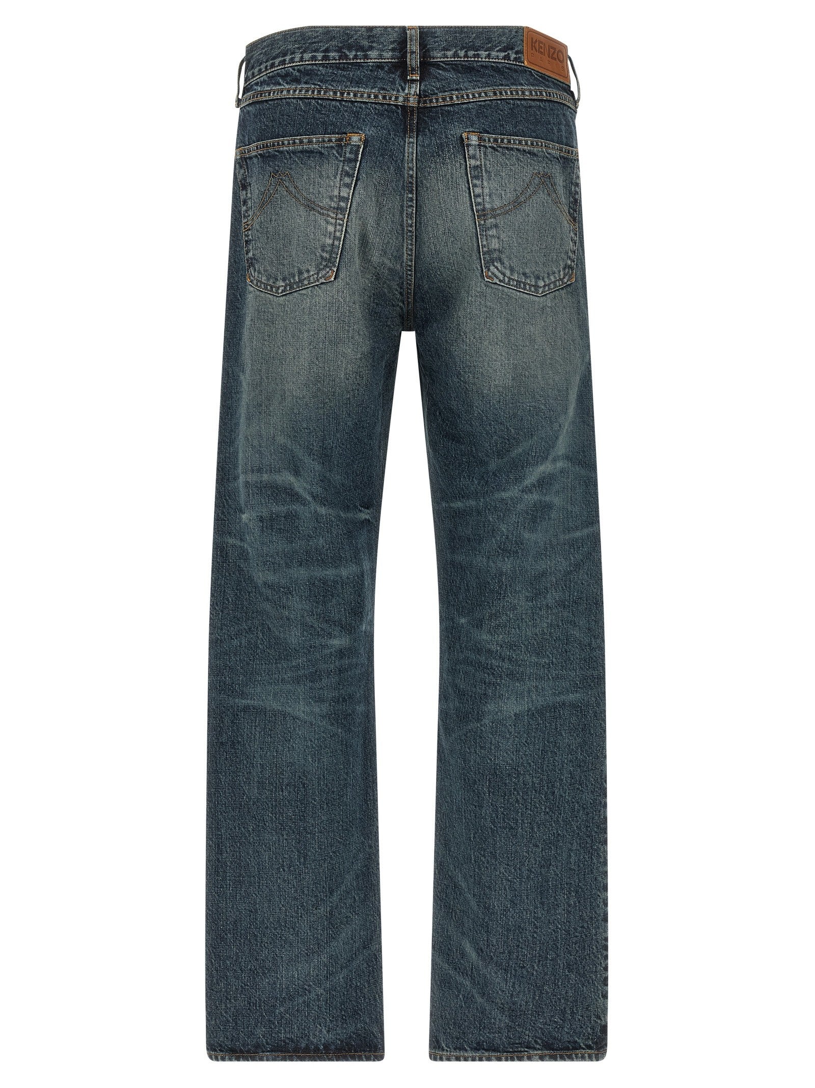 Kenzo Boke Flower Button Jeans Blue