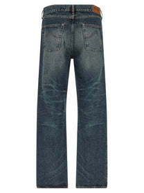 Kenzo Boke Flower Button Jeans Blue