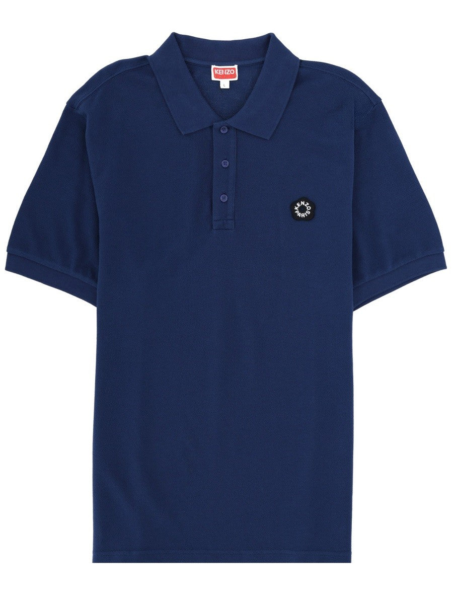 Kenzo Men's Boke Flower Polo Shirt Blue