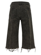 Rick Owens Bolan Cutoff Bermuda Shorts Grey, view 2