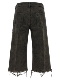 Rick Owens Bolan Cutoff Bermuda Shorts Grey, view 2