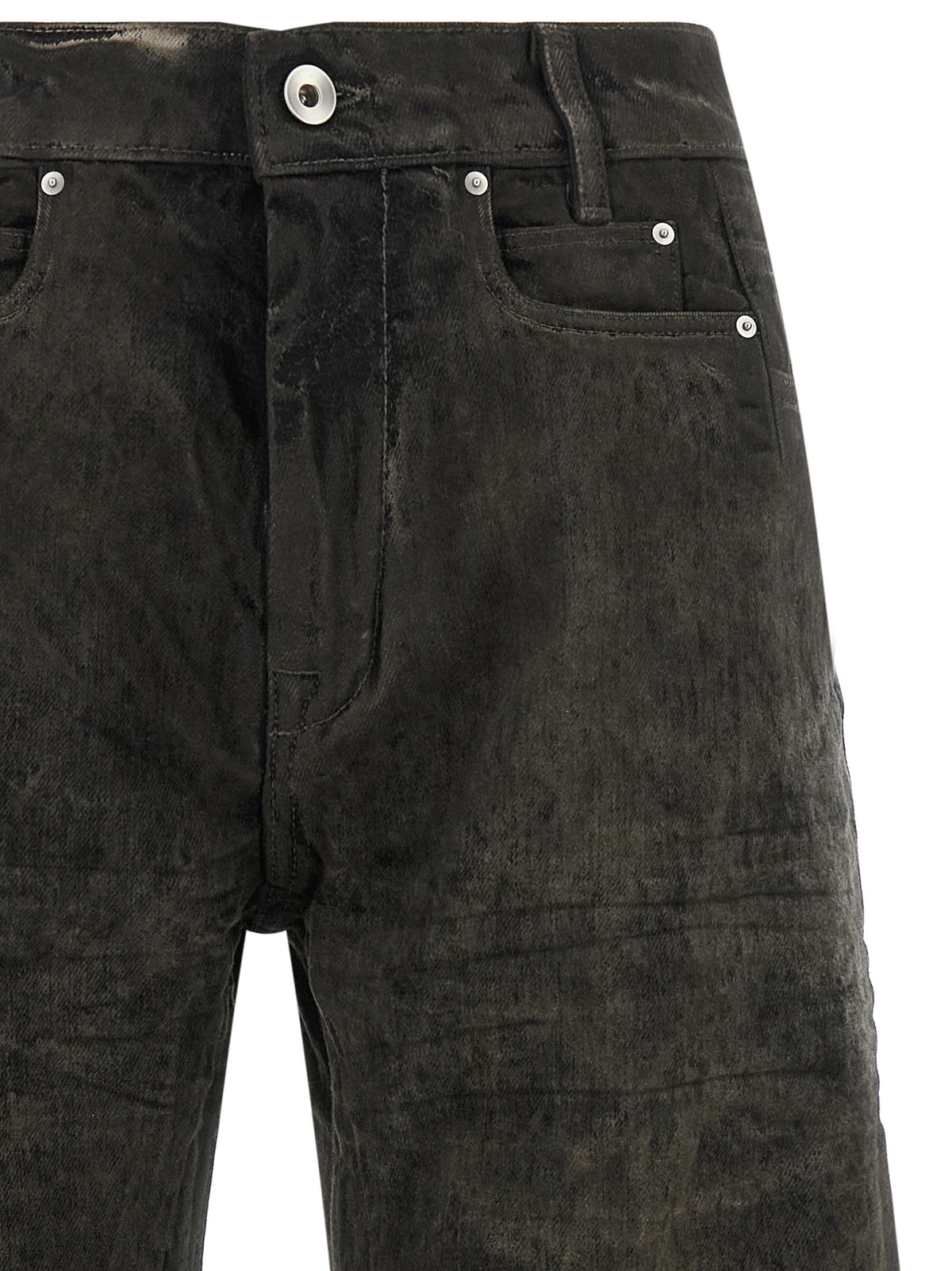 Rick Owens Bolan Cutoff Bermuda Shorts Grey, view 3