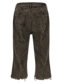 Rick Owens Bolan Cutoffs Bermuda Shorts Grey