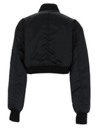 Balenciaga Women's Zip Bomber Cropped Black, view 4