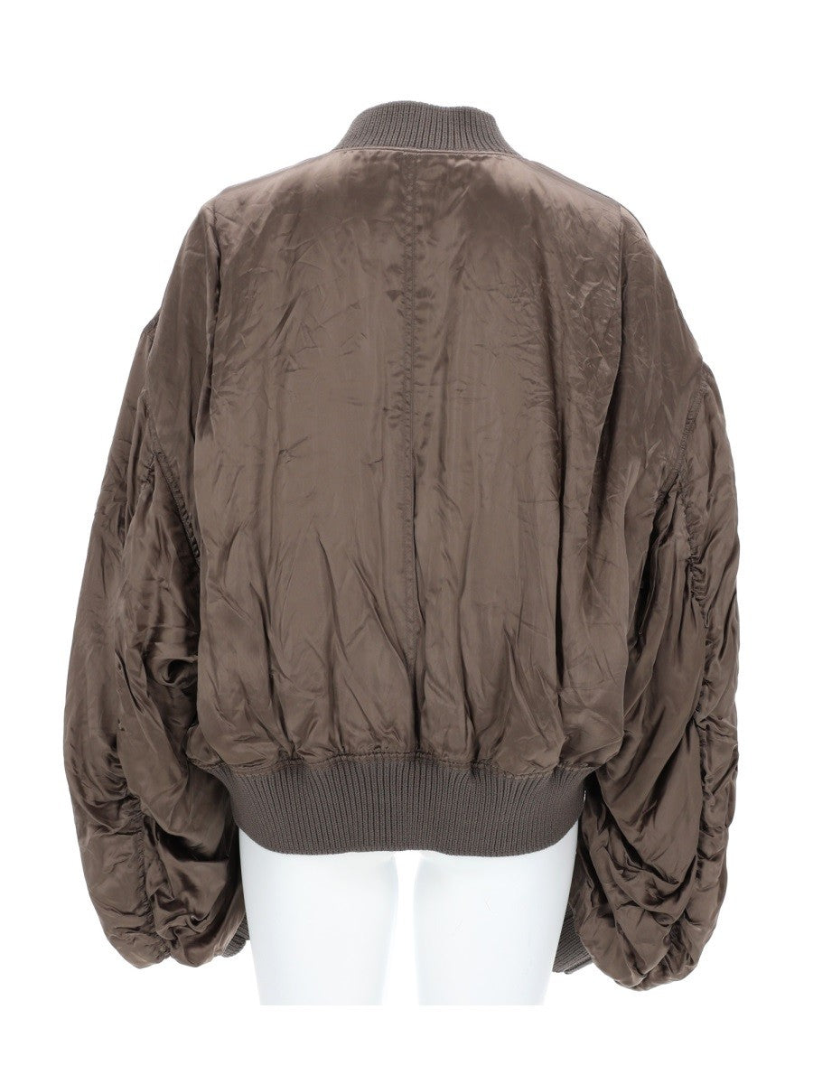 Rick Owens Women's Bomber Jacket Bucket Flight Brown Rick Owens