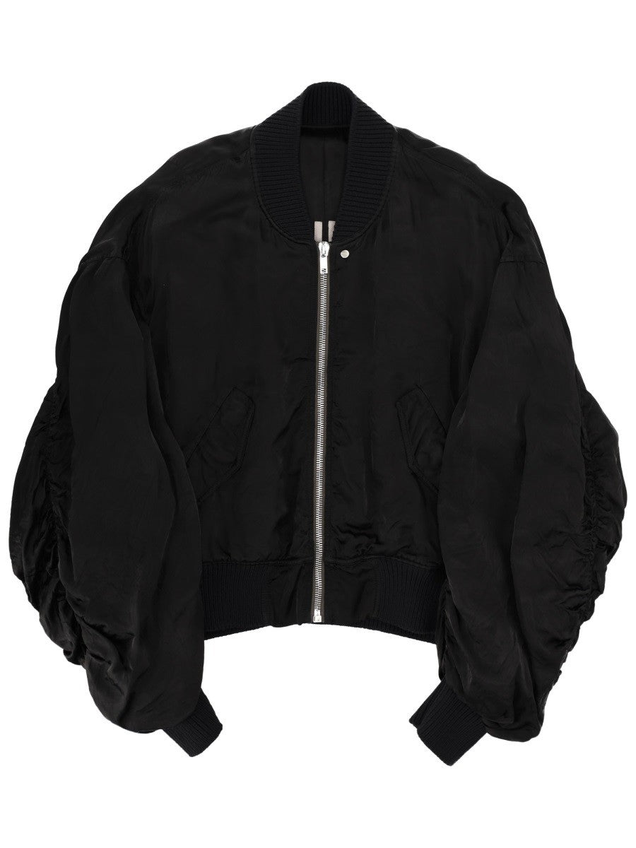 Rick Owens Women's Bomber Jacket Bucket Flight Black Rick Owens