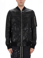 Rick Owens Men's Bomber Jacket Classic Flight Black, view 4