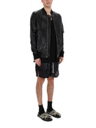 Rick Owens Men's Bomber Jacket Classic Flight Black, view 2