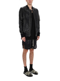 Rick Owens Men's Bomber Jacket Classic Flight Black