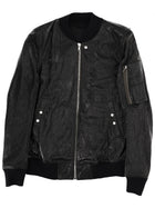 Rick Owens Men's Bomber Jacket Classic Flight Black