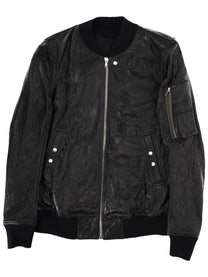 Rick Owens Men's Bomber Jacket Classic Flight Black