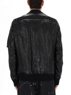 Rick Owens Men's Bomber Jacket Classic Flight Black, view 5