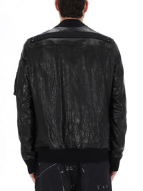 Rick Owens Men's Bomber Jacket Classic Flight Black