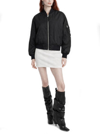 The Attico Women's Bomber Jacket Black