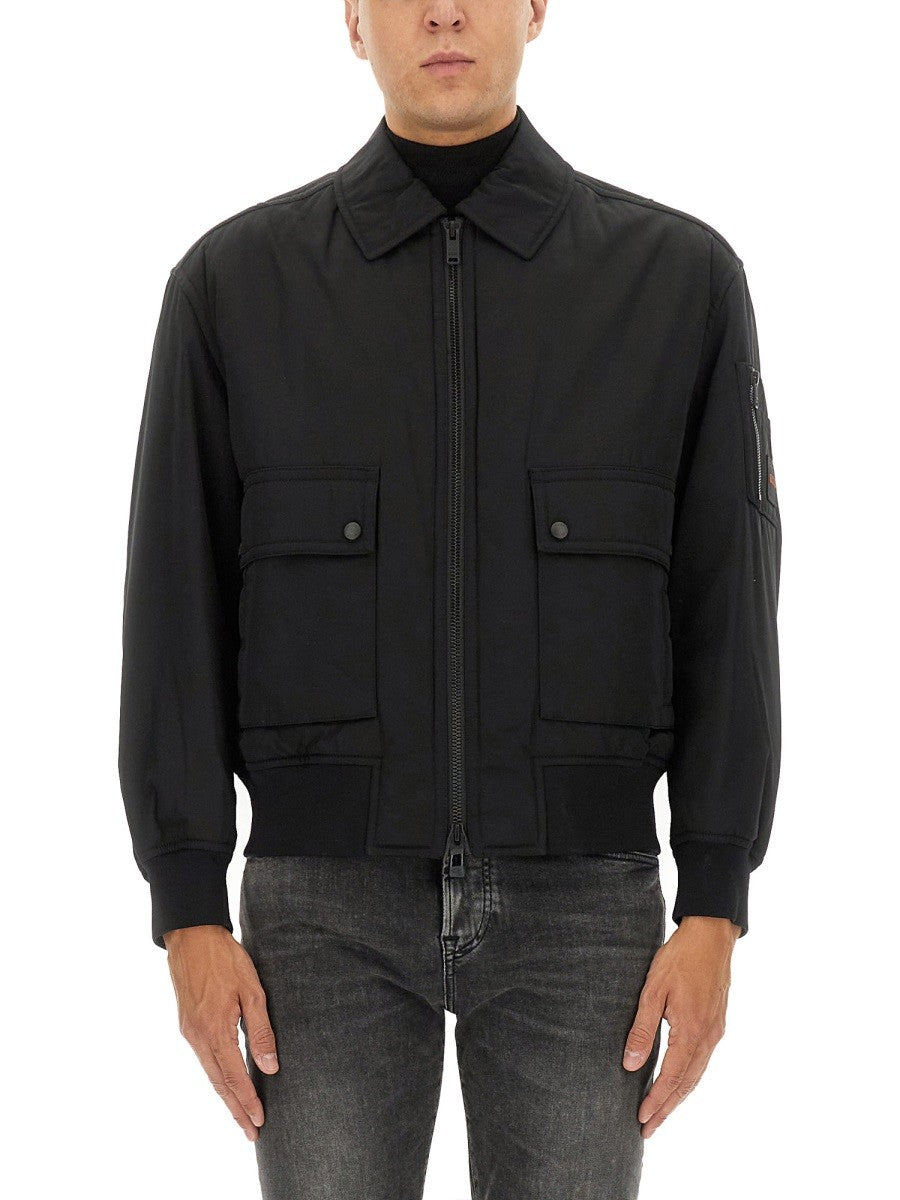 BOSS Men's Bomber Jacket Black