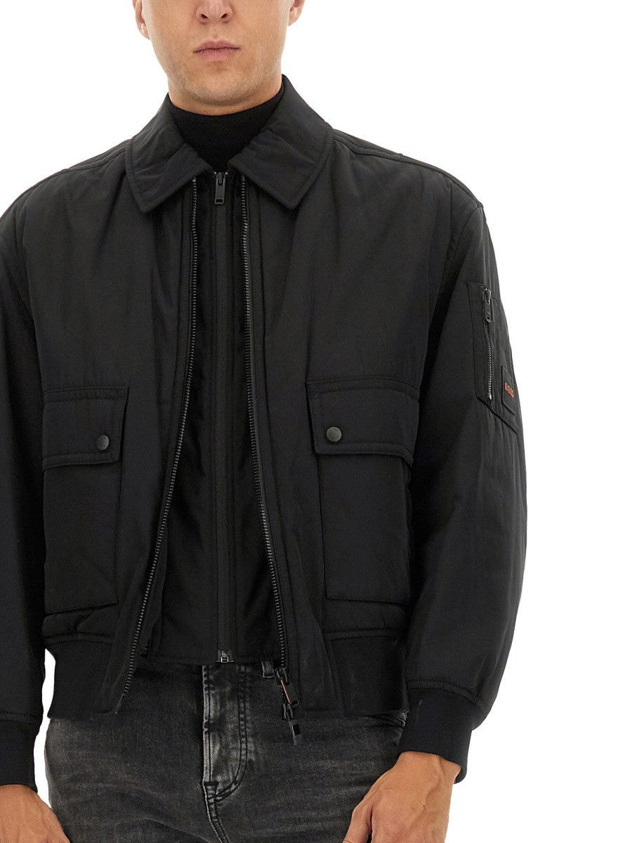BOSS Men's Bomber Jacket Black