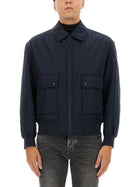 BOSS Men's Bomber Jacket Blue