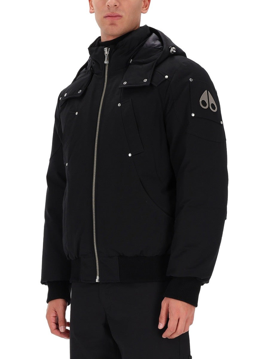 Moose Knuckles Men's Bomber Original Ballistic Neoshear Black