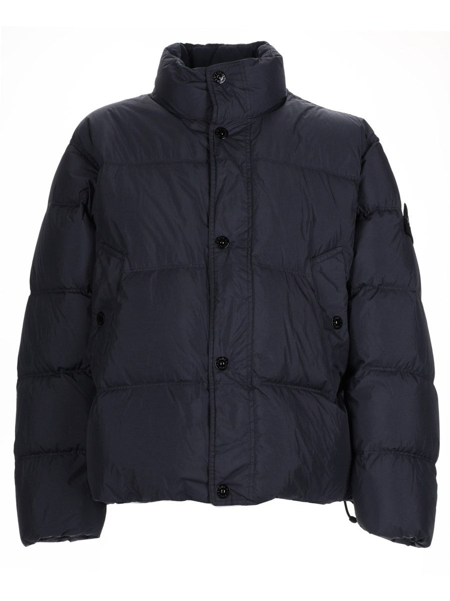 Stone Island Men's Bomber Piumino Con Patch Blue