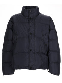 Stone Island Men's Bomber Piumino Con Patch Blue