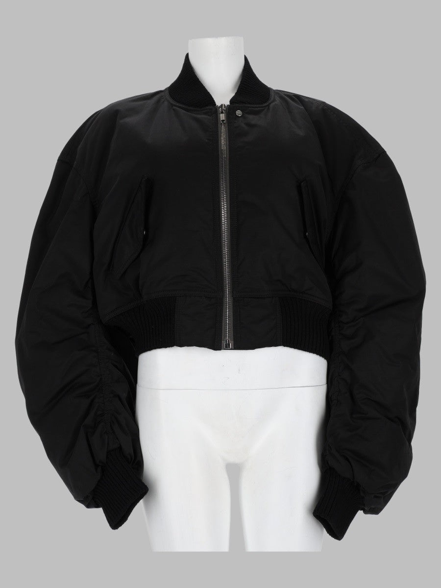 Rick Owens Women's Bomber Secchia Cropped Flight Black