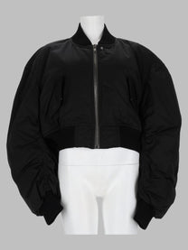 Rick Owens Women's Bomber Secchia Cropped Flight Black