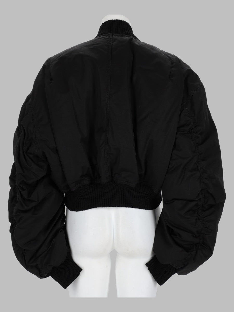 Rick Owens Women's Bomber Secchia Cropped Flight Black