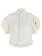 Sacai Bomber Sleeve Shirt White