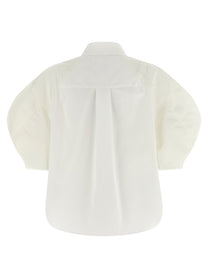 Sacai Bomber Sleeve Shirt White