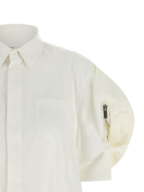 Sacai Bomber Sleeve Shirt White