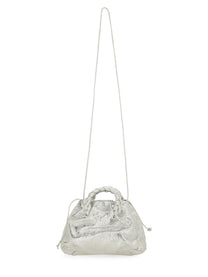 Hereu Women's Bombon Crinkled Metallic Bag Silver Hereu