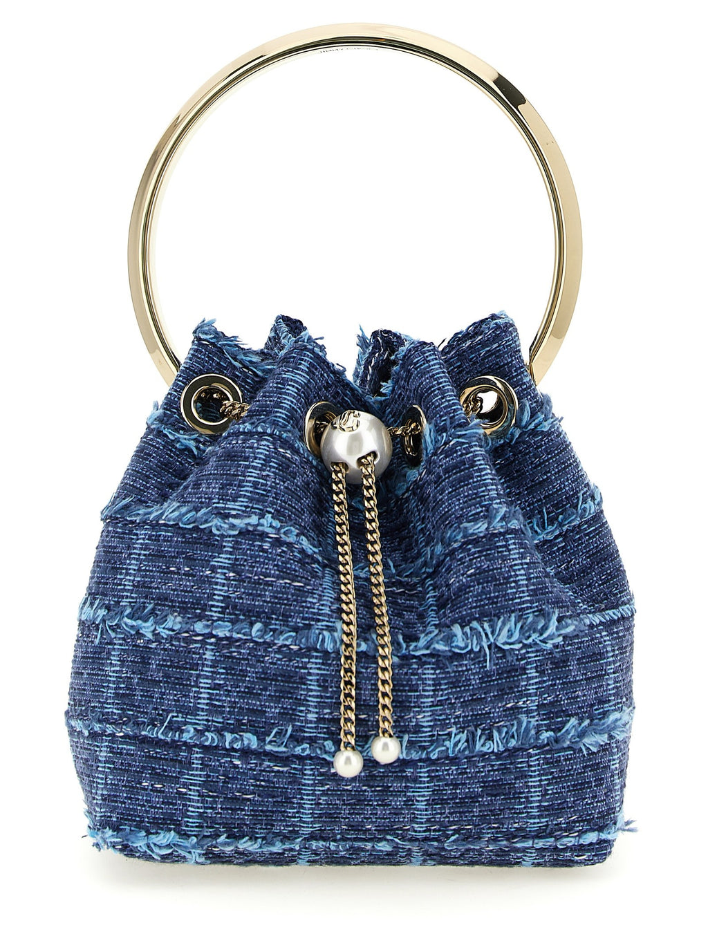 Jimmy Choo Bon Bon Bucket Bag Blue